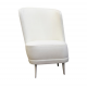 White Velvet Easy Chair - Acne, Liberty of London